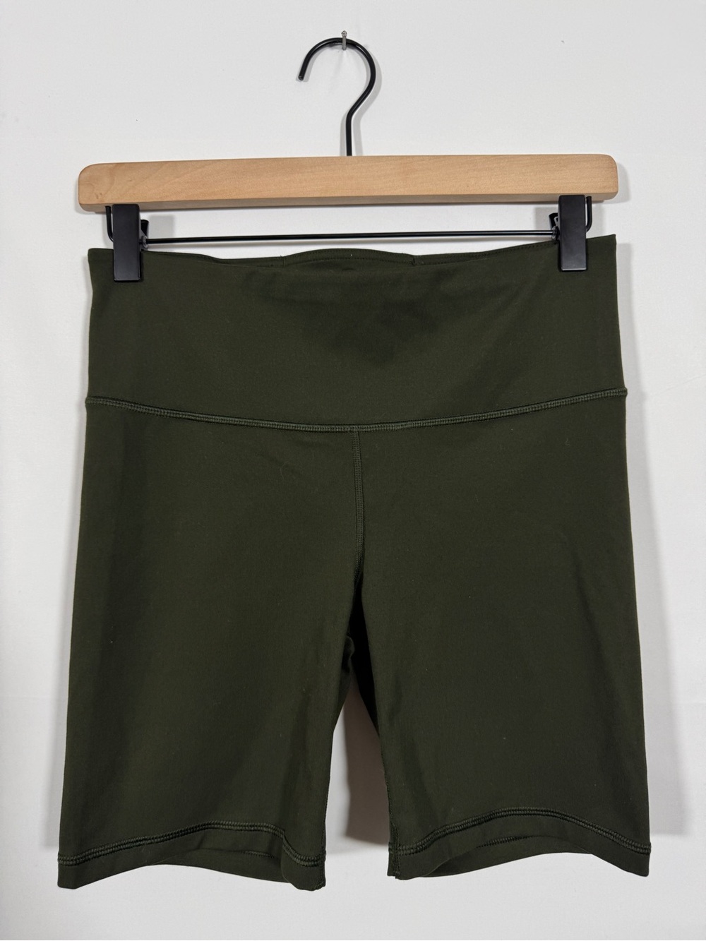 WAS80 {GAP} "GAPFit Power Bike Short" Dark Olive Green 7" Shorts